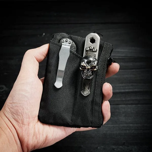 VE17 Small EDC Pouch, EDC Pocket Organizer with DIY Patch Area