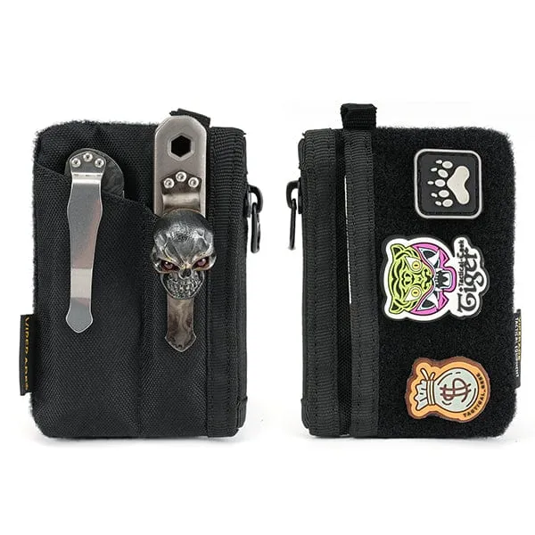 VE17 Small EDC Pouch, EDC Pocket Organizer with DIY Patch Area