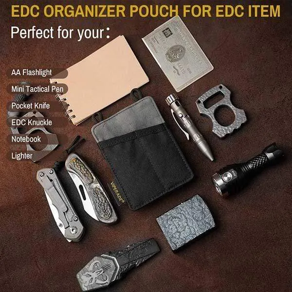 VE8 EDC Tool Pouch, Slim Pocket Organizer Pouch