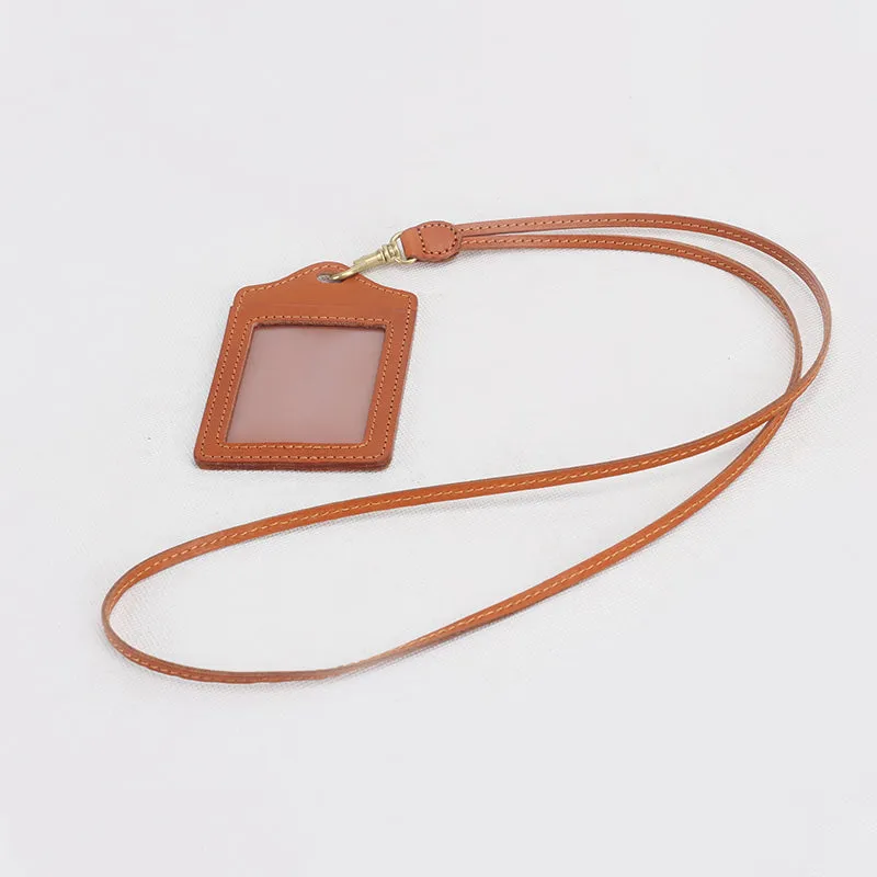 Vegetable Tanned Leather Handmade Fashion Badge Holder