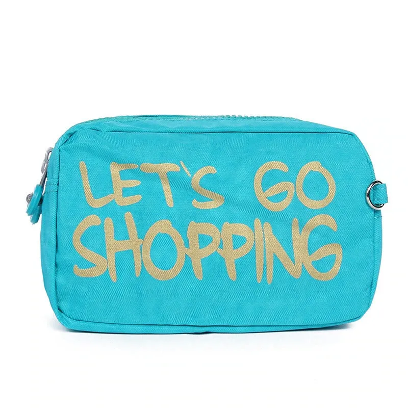 Waterproof Cosmetic Pouch Bags with Sayings - Travel Makeup Organizer