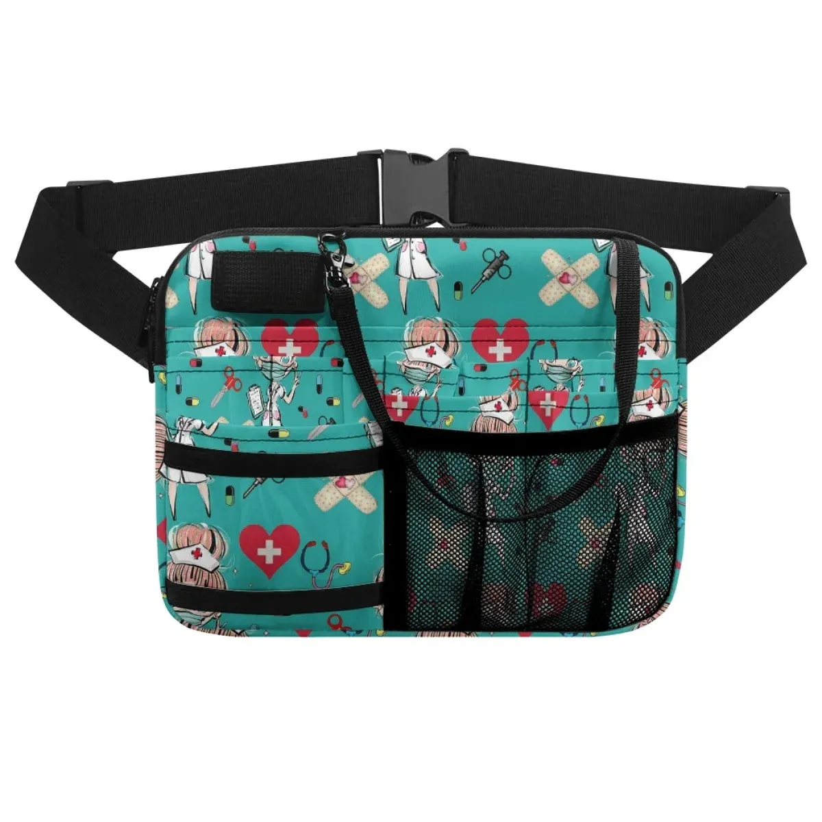 Women Nurse Fanny Pack Adjustable Waist Strap Fanny Packs for Women Waist Pouch Stethoscopes Durable Emergency Supplies Nursing Organizer Belt Bags