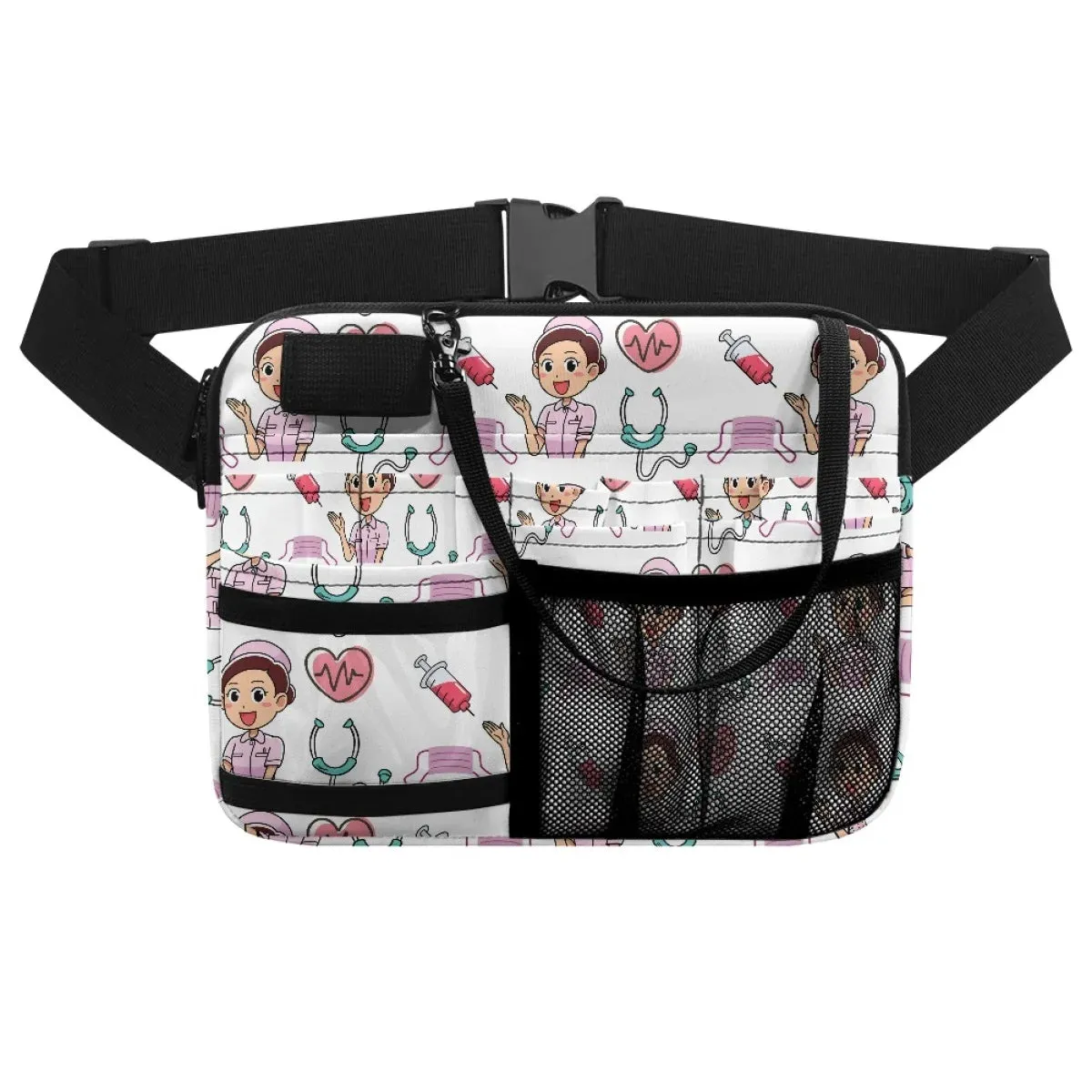 Women Nurse Fanny Pack Adjustable Waist Strap Fanny Packs for Women Waist Pouch Stethoscopes Durable Emergency Supplies Nursing Organizer Belt Bags